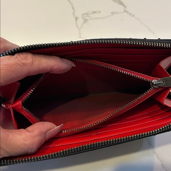 Christian Louboutin Black Spiked Wallet - Picture 5 of 11